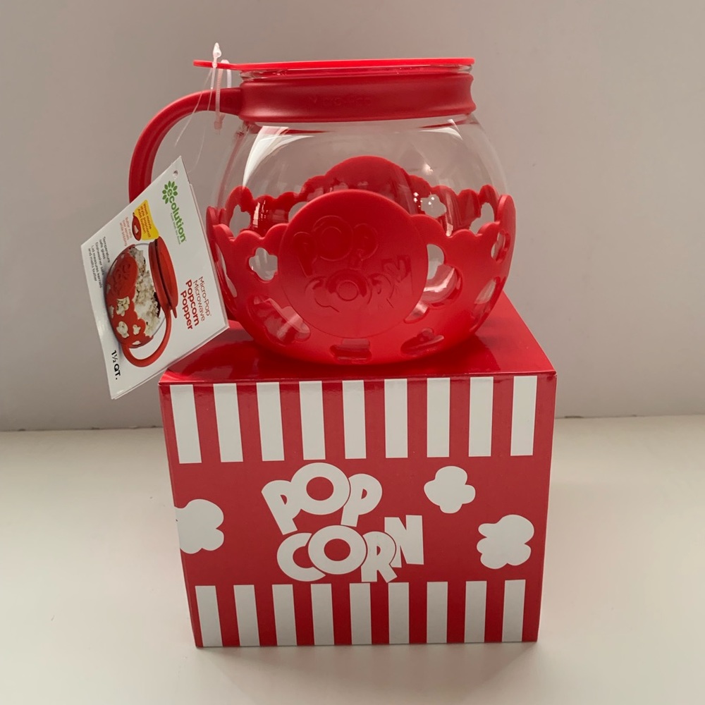 Ecolution Micro-Pop Microwave Popcorn Popper red - Picture 1 of 8